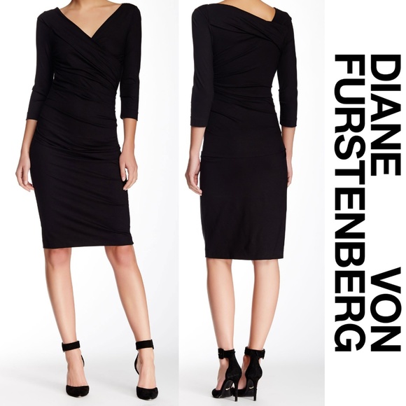 diane von furstenberg ruched dress
